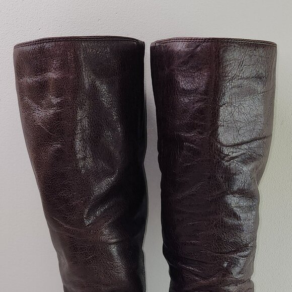 Miz Mooz Bonnie Brown Leather Tall Winter Boots (8 US) - Picture 7 of 10